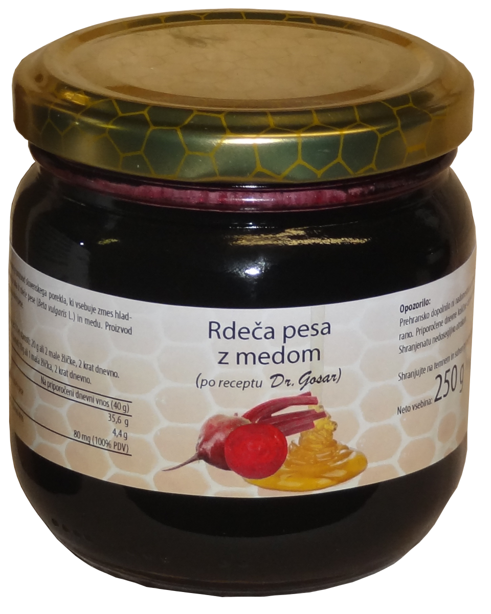 Rdeča pesa z medom (250 g) Rdeča pesa z medom (250 g)